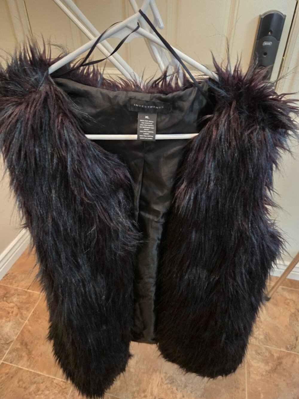 Investments Faux Fur Vest